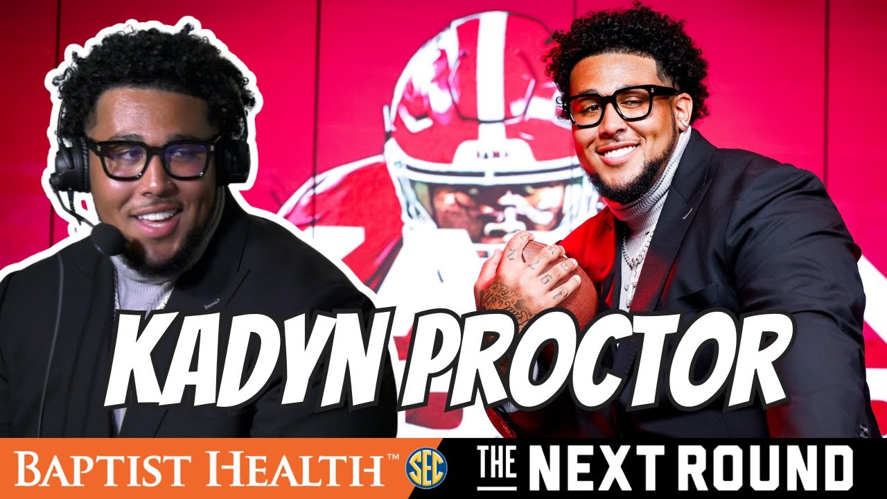 Alabama Offensive Lineman Kadyn Proctor Sits Down with The Next Round at SEC Media Days