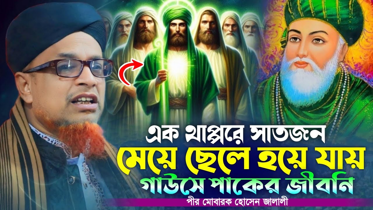 এক থাপ্পরে সাতজন মেয়ে ছেলে হয়ে যাওয়া ঘটনা ।পীর মোবারক হোসেন জালালী / Mobarok Hossain Jalali Waz