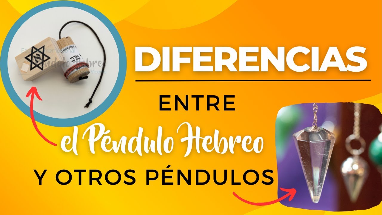 Diferencias entre P&eacute;ndulo Hebreo y otros p&eacute;ndulos (cuarzo, egipcio... etc): &iquest;Cu&aacute;les son? 🦋