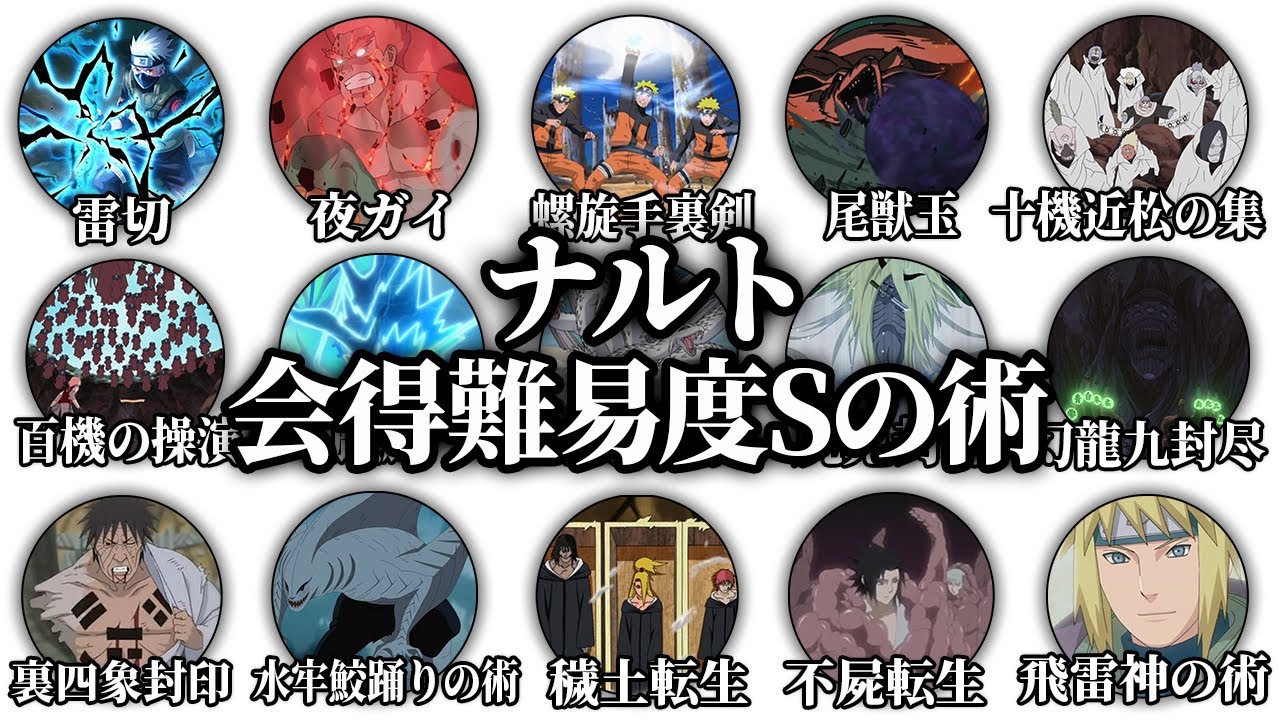 【全解説】ナルトの激ムズすぎる会得難易度Sの術を12分で全解説