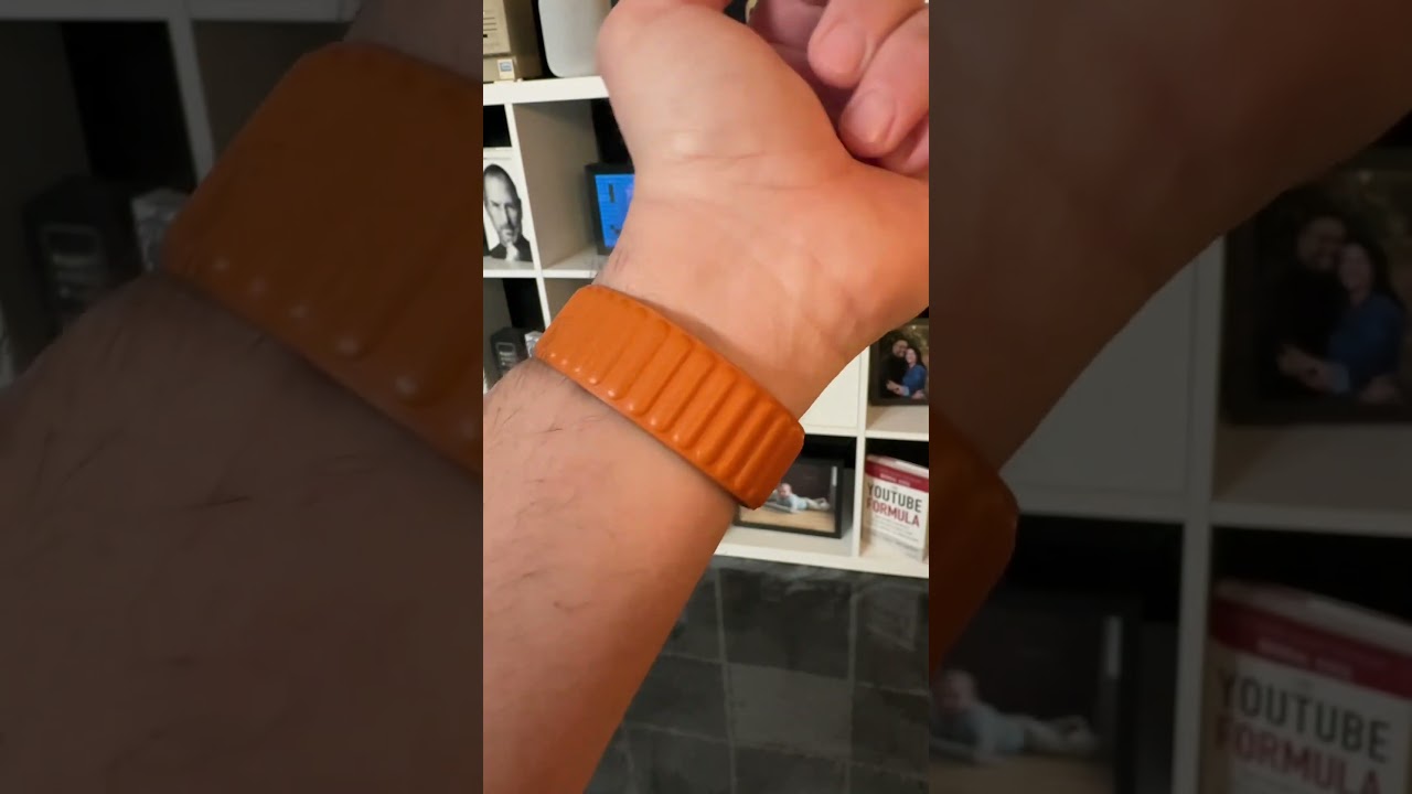 The Golden Brown Leather Link for the Apple Watch looks way to close to the California Poppy.