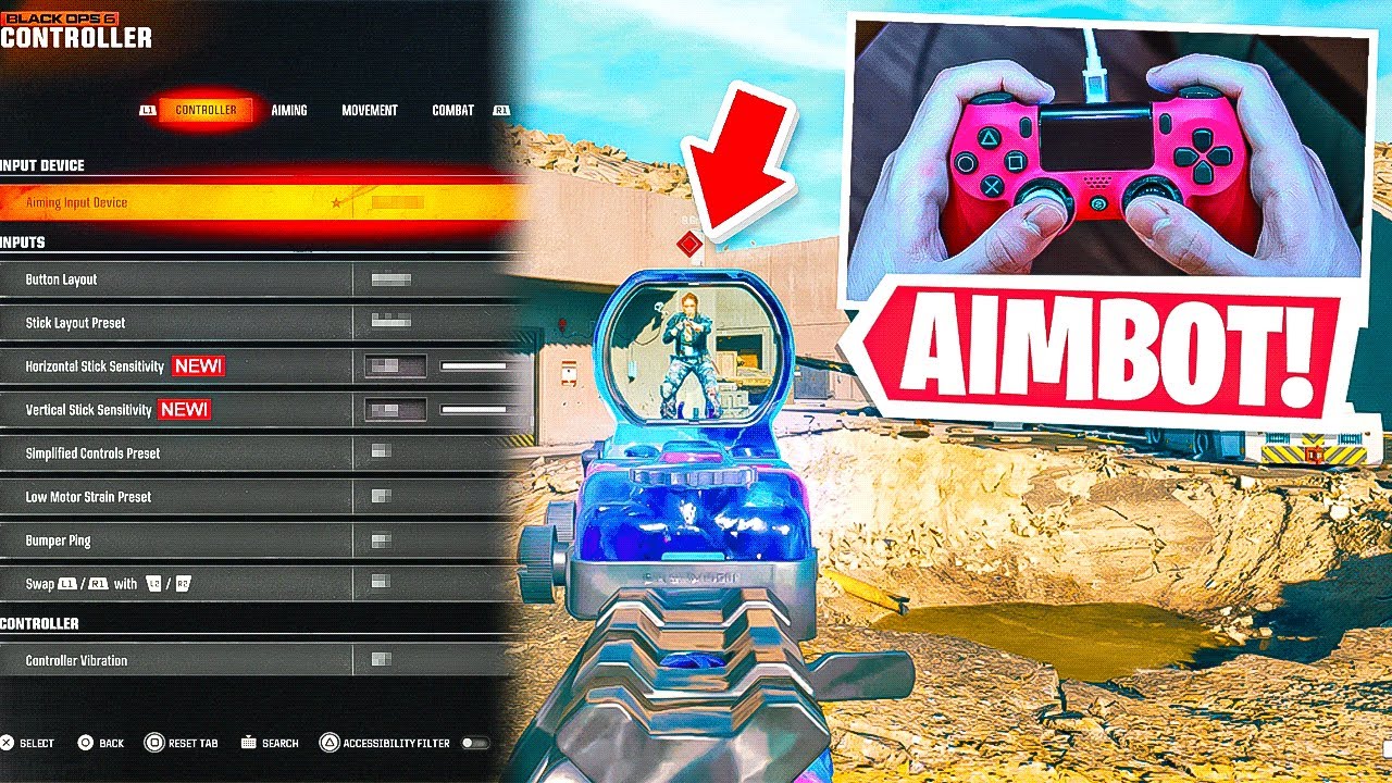 BLACK OPS 6 Aim Assist Settings + HANDCAM 🎮 (BO6 Best Settings)