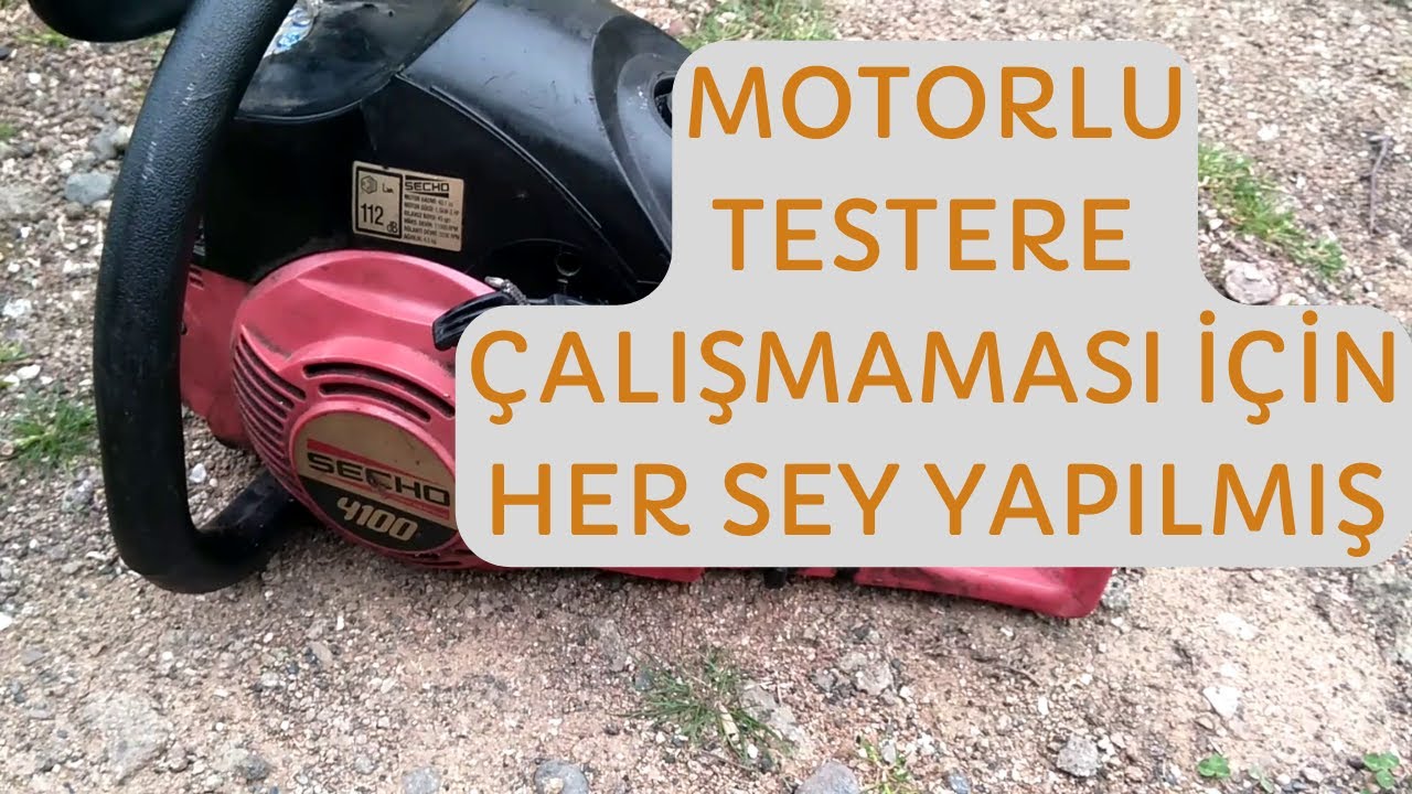 ÇALIŞMAMASI İCİN HERŞEY YAPILMIŞ MOTORU ÇALIŞTIRDIK #agacmotoru #motorlutestere