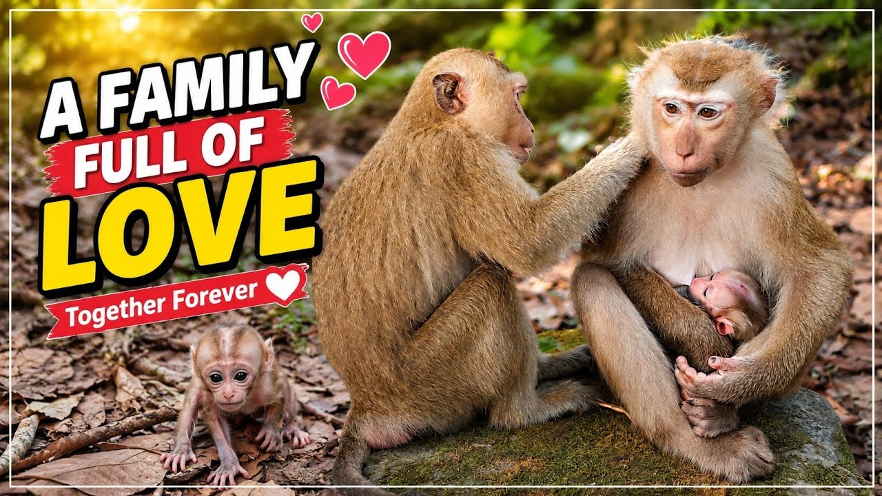 Adorable Baby Monkey Learns to Walk for the First Time | Sister Rainbow Love Carring Baby Also