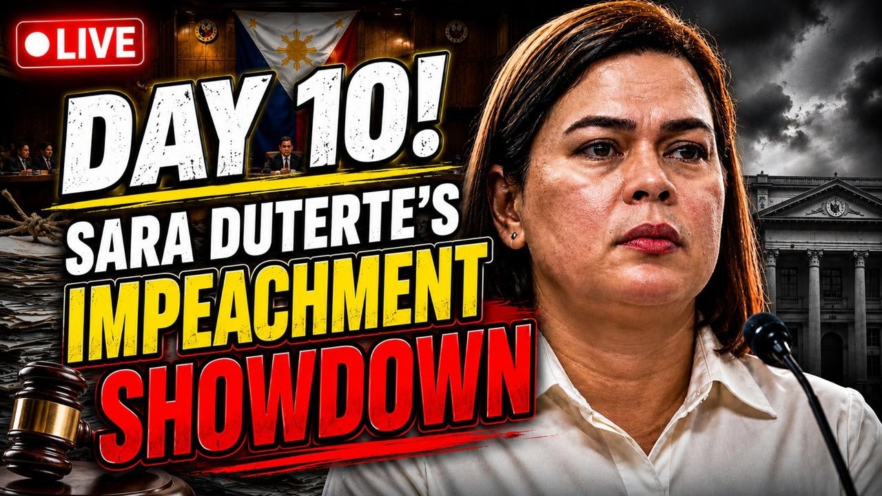 LIVE:  Philippine Senate Hearing LIVE| VP Sara Duterte Impeachment Trial Day 10 | Live News