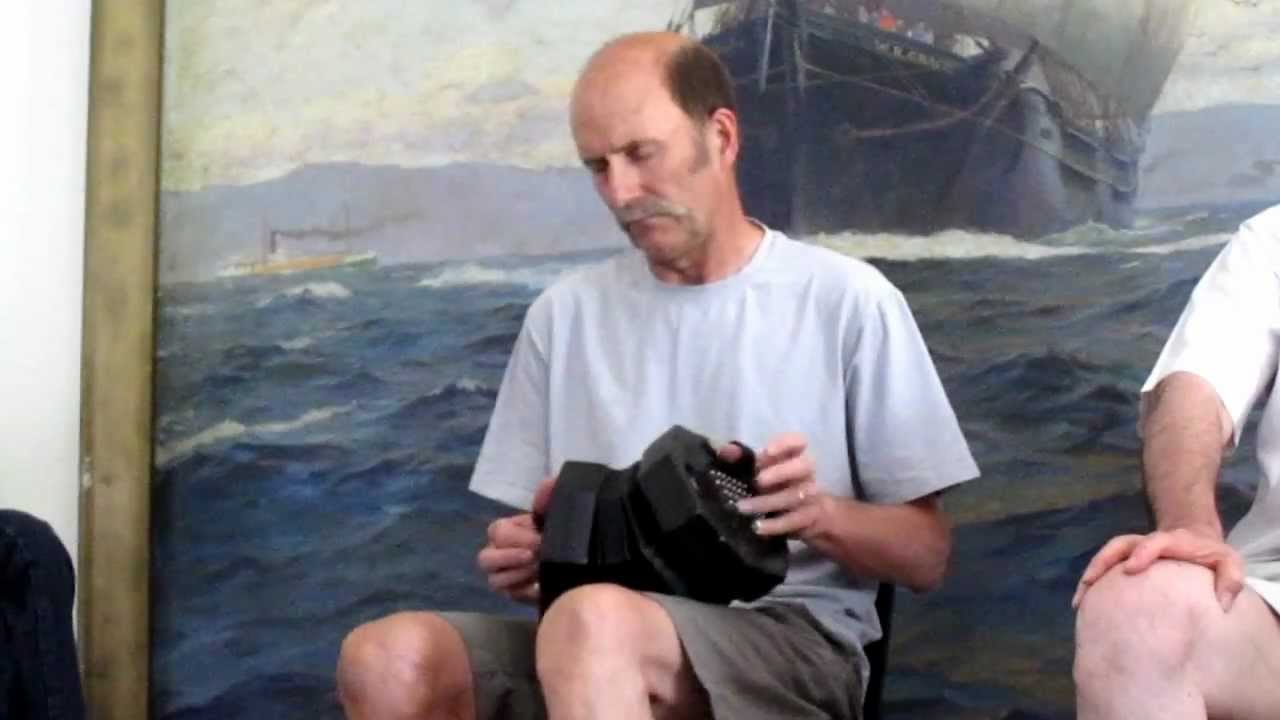 Ian Robb plays the English concertina at the Mystic Sea Music Festival 2012
