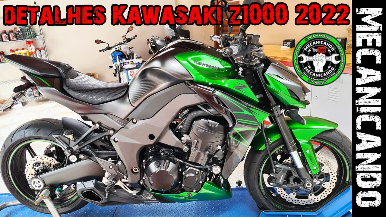 NOVA KAWASAKI Z1000 2022 - MOSTRANDO OS DETALHES - MECANICANDO