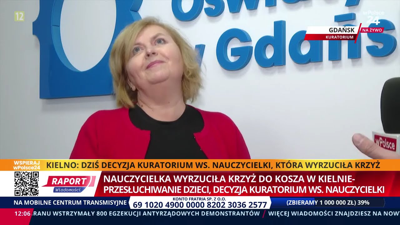 Kielno: Dziś decyzja kuratorium ws. nauczycielki, kt&oacute;ra wyrzuciła krzyż do kosza!