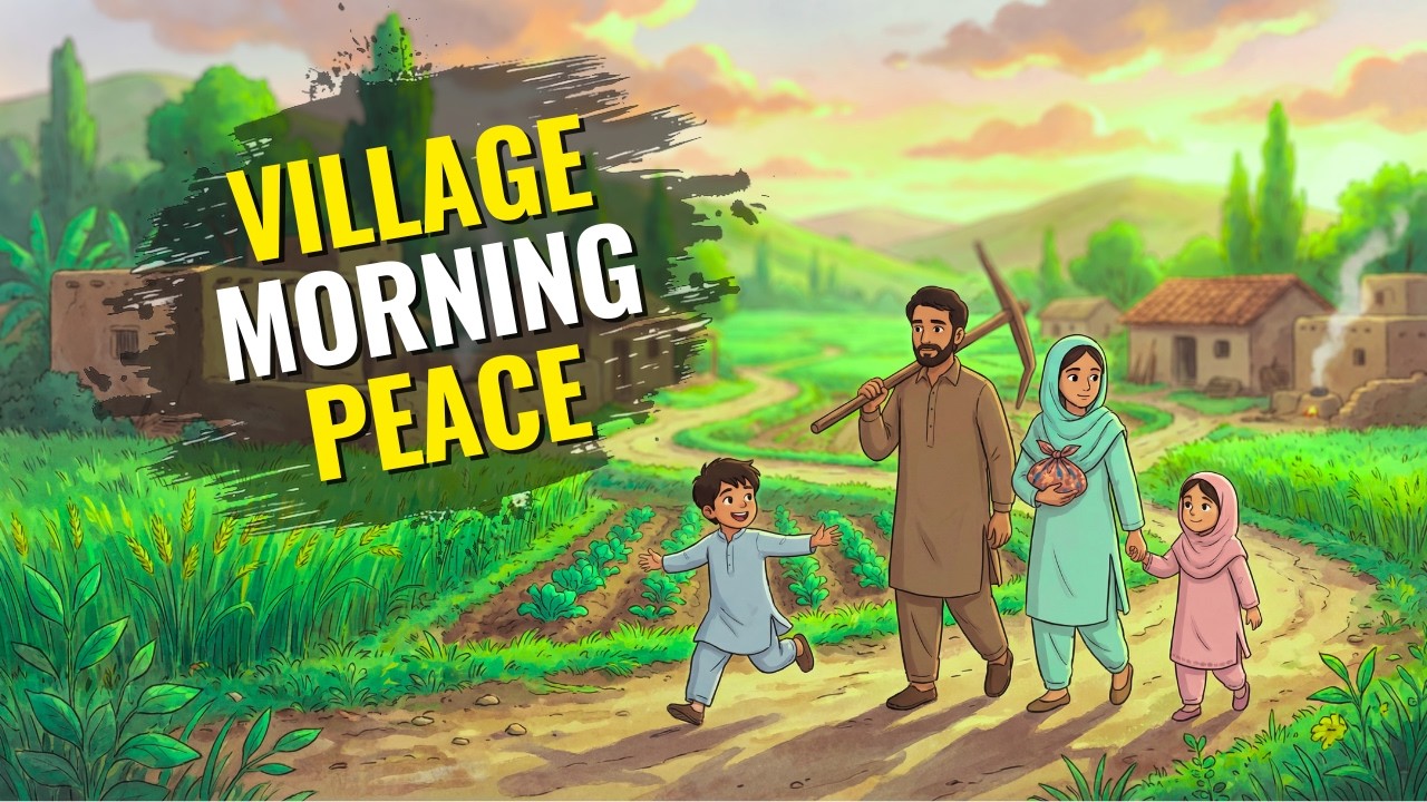 Peaceful 1990s Village Morning Routine | Ghibli Style | Soothing ASMR | Rural Life Nostalgia