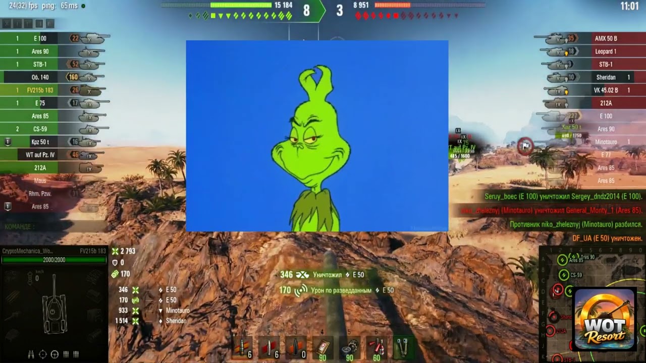 A Real Kamikaze Samurai in STB-1 vs FV183 Monster — He Charged Knowing He’d Die | WOT Resort