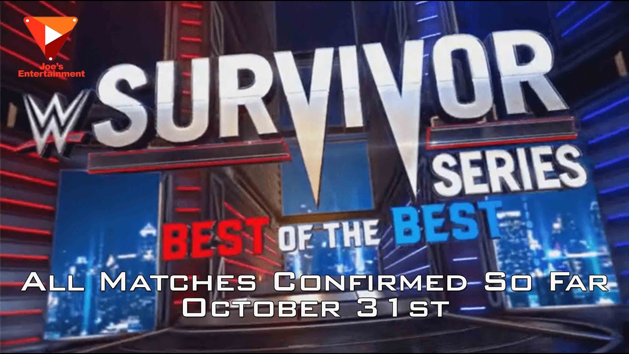 WWE Survivor Series 2020 Official Match Card