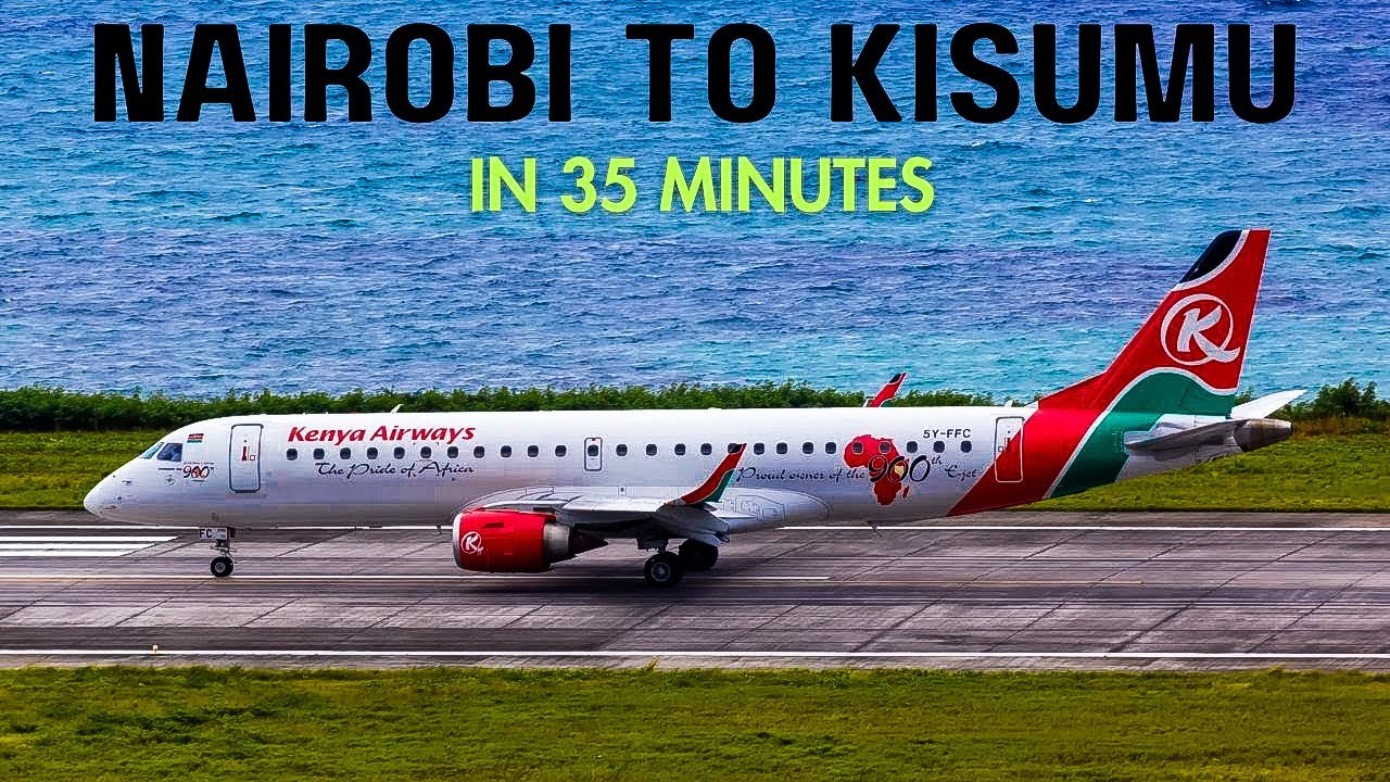 Kenya Airways Flight in just 35 minutes to this City | NAIROBI to KISUMU | ExploreKisumu's Beauty