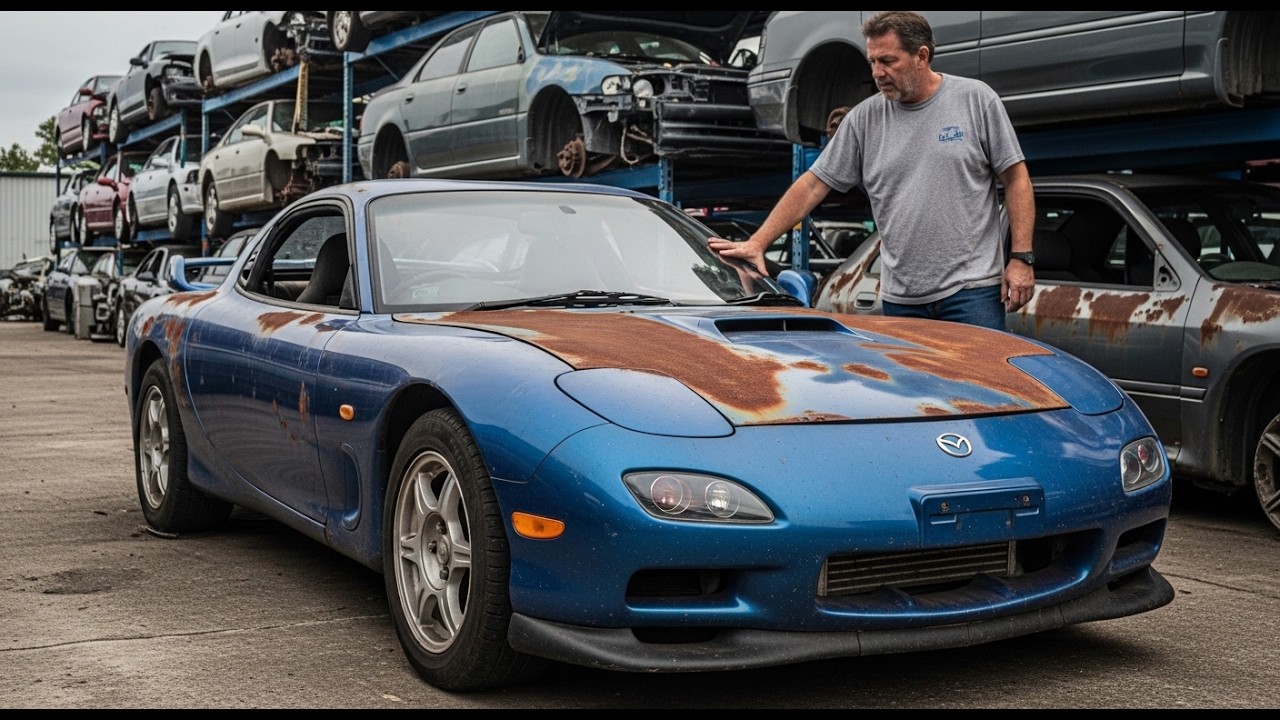 ASMR Car Restoration Full Rebuild of Blue Mazda RX-7 FD 1994 from Abandoned Condition to Looking New