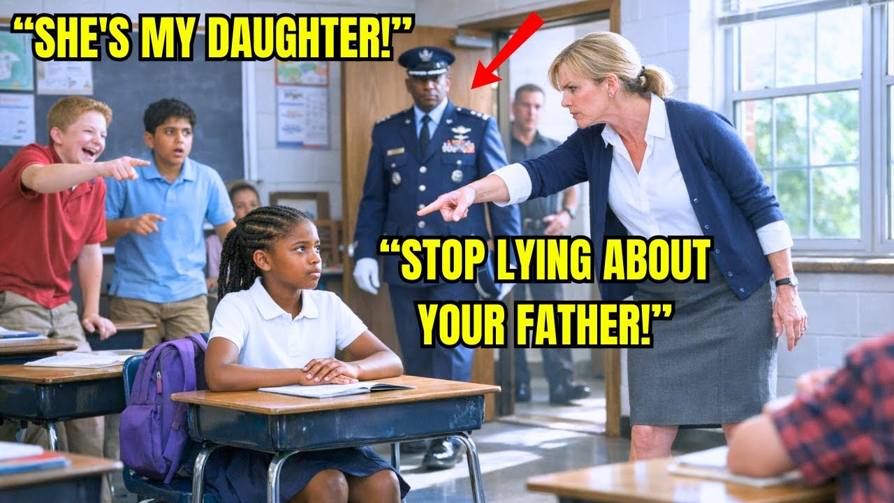 Teacher Calls Black Girl a Liar About Her Father's Job — Went Silent When 4 Star General Walke