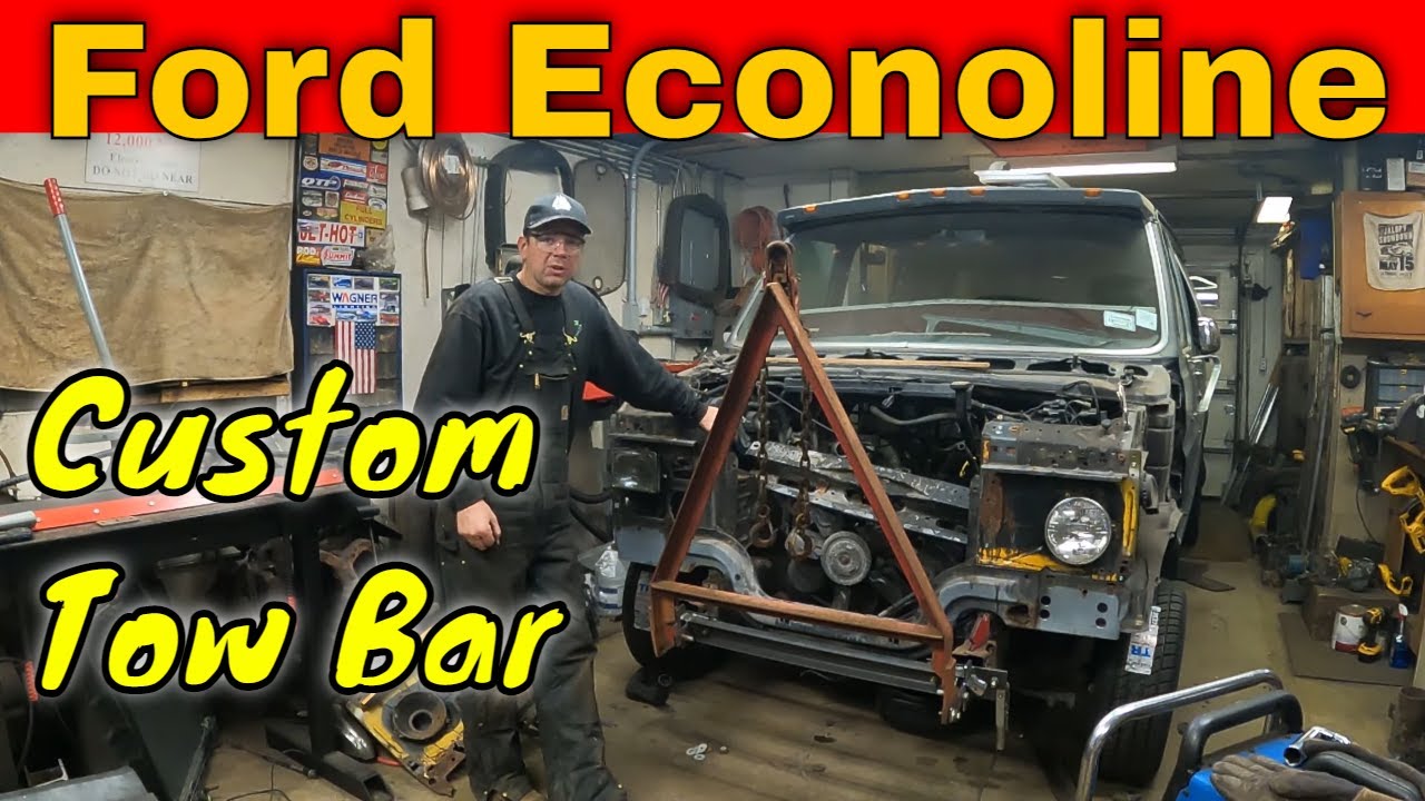 Build Stuff!  Custom Fabricate a Ford Econoline Van Tow Bar Mount from Scrap Steel
