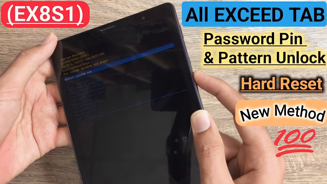 Exceed Tab (Ex8s1) Hard Reset | EX8S1 | How To Reset your Android Tablet
