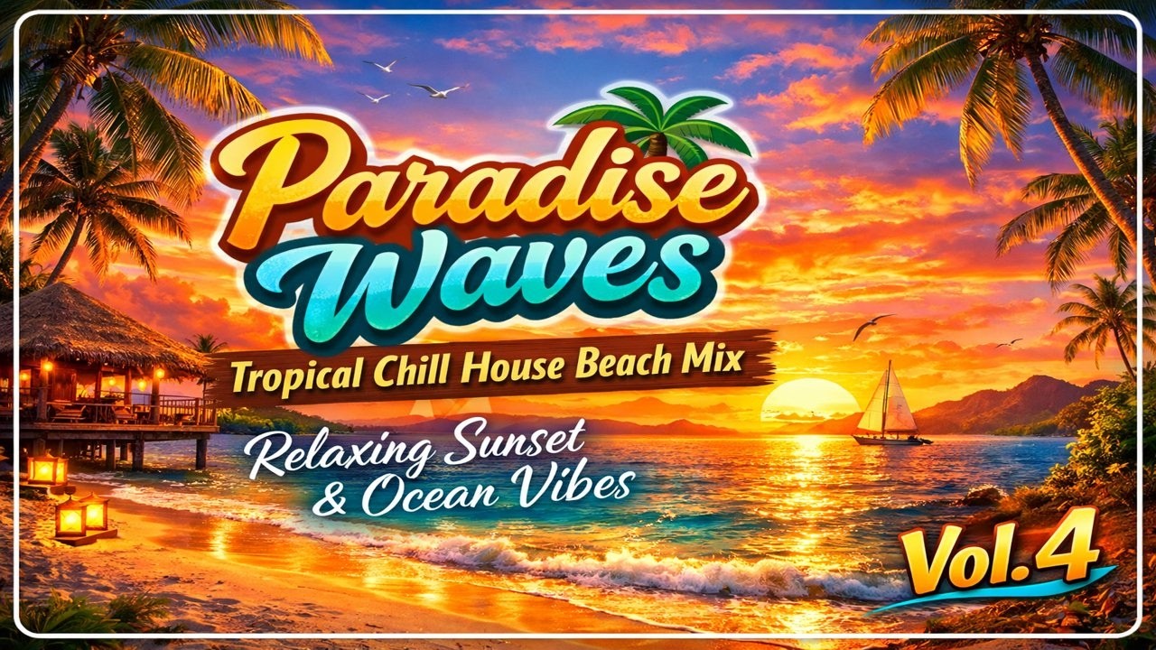 Paradise Waves 🌴 Tropical Chill House Beach Mix | Relaxing Sunset & Ocean Vibes Vol.4