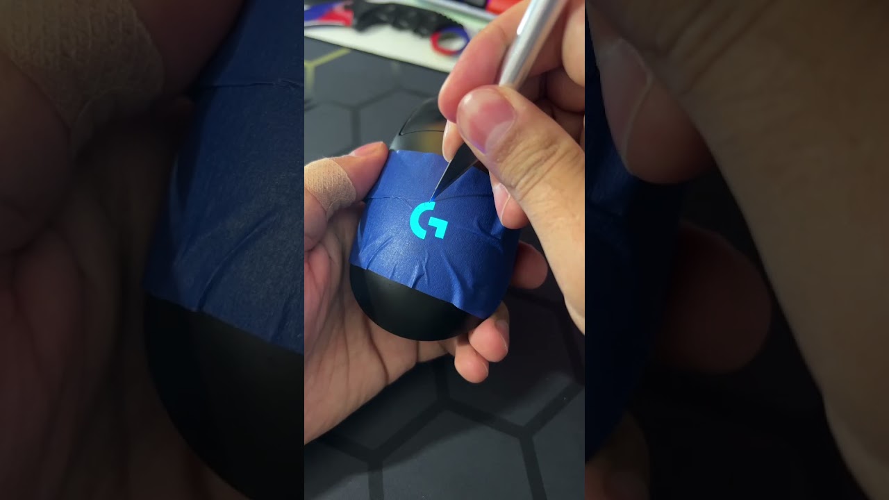 Custom G Pro #pcgaming #logitechgpro #gamingmouse #spraypaint #mtn #pcsetup