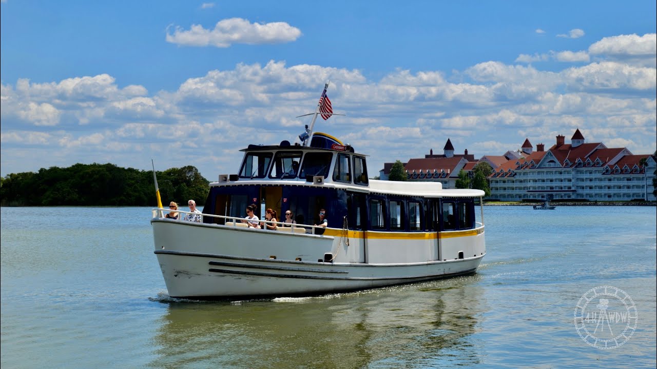 Magic Kingdom Resorts Boat Ride Around Seven Seas Lagoon in 4K | Walt Disney World Florida May 2022