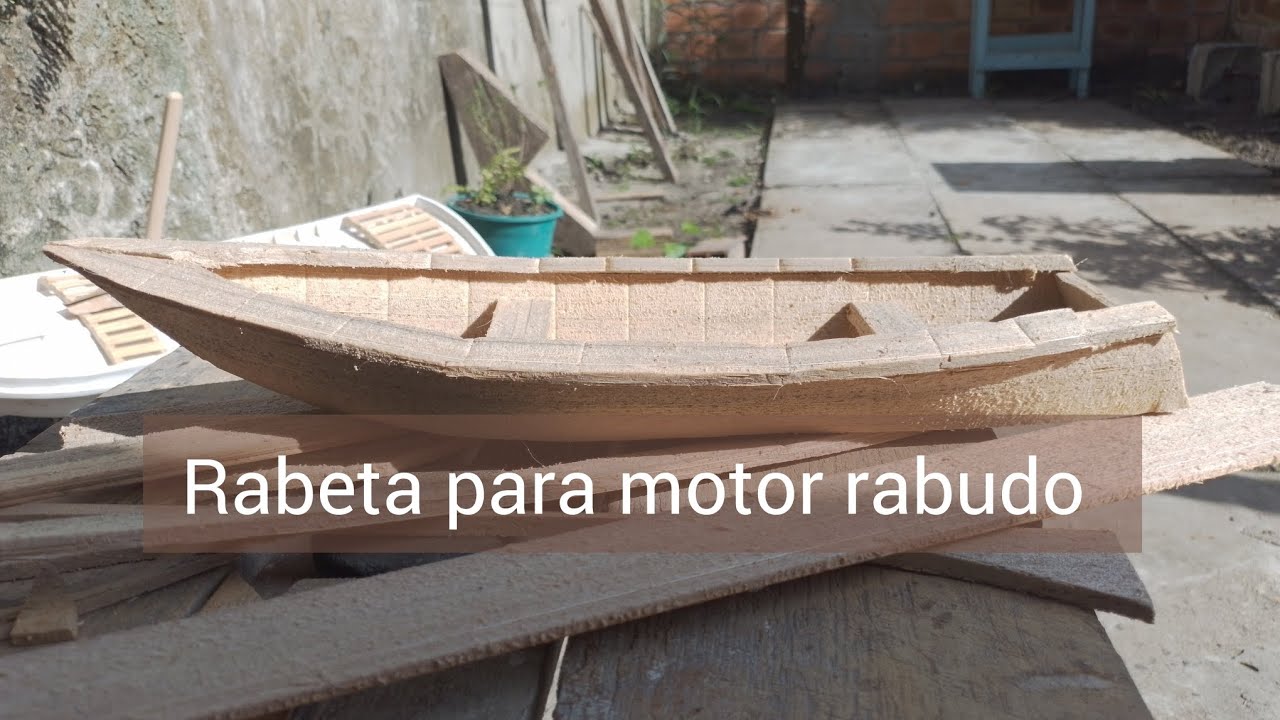 Como fazer uma rabeta de miriti para motor rabudo