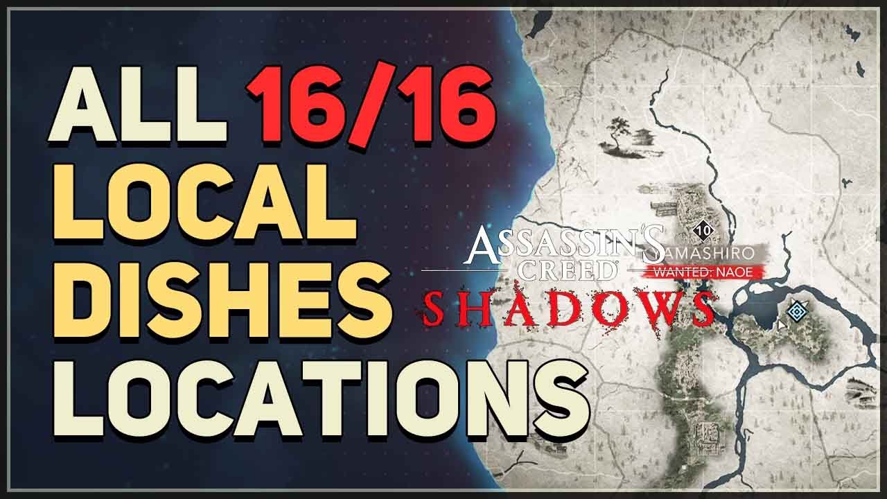 All 16 Local Dishes Locations Assassin's Creed Shadows