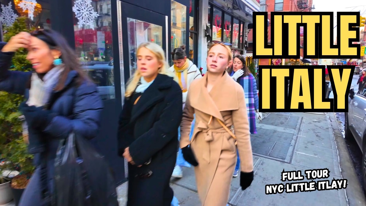 Exploring Manhattan's LITTLE ITALY NYC Mulberry Street & Bleecker Street