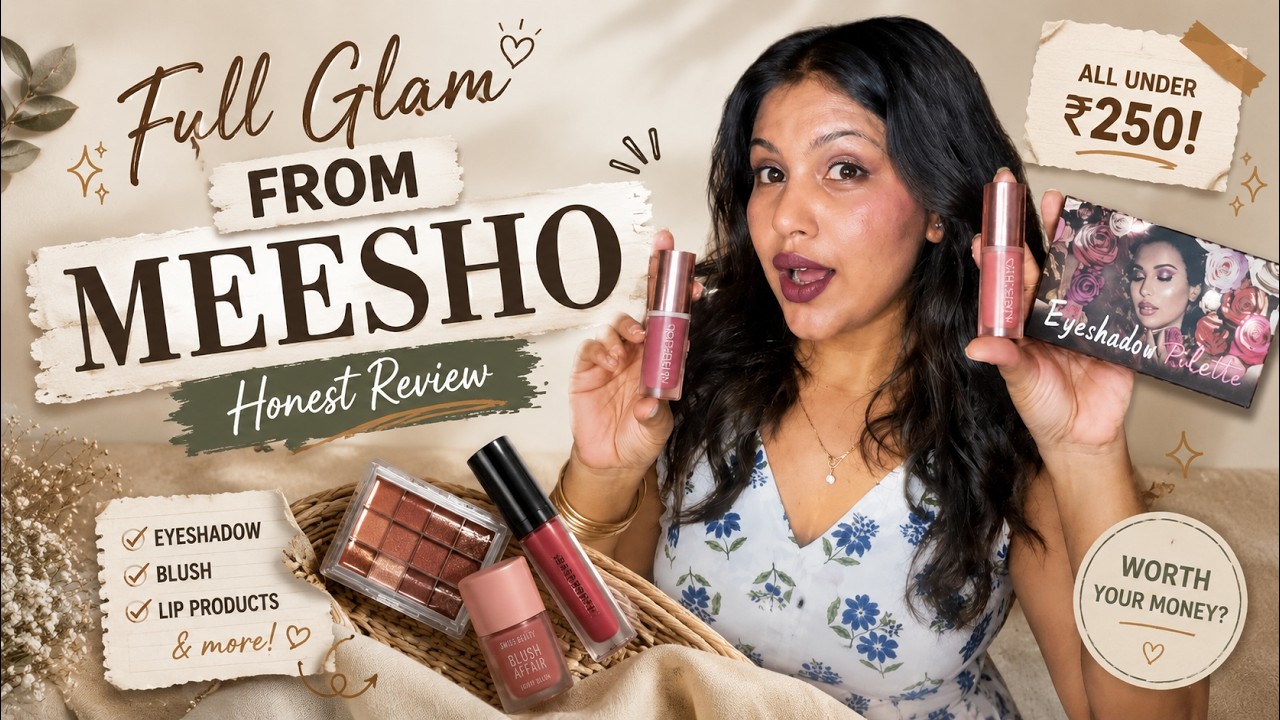 I *HONESTLY* Tested ₹250 Makeup from Meesho 💄😱| Honest Review. #meesho