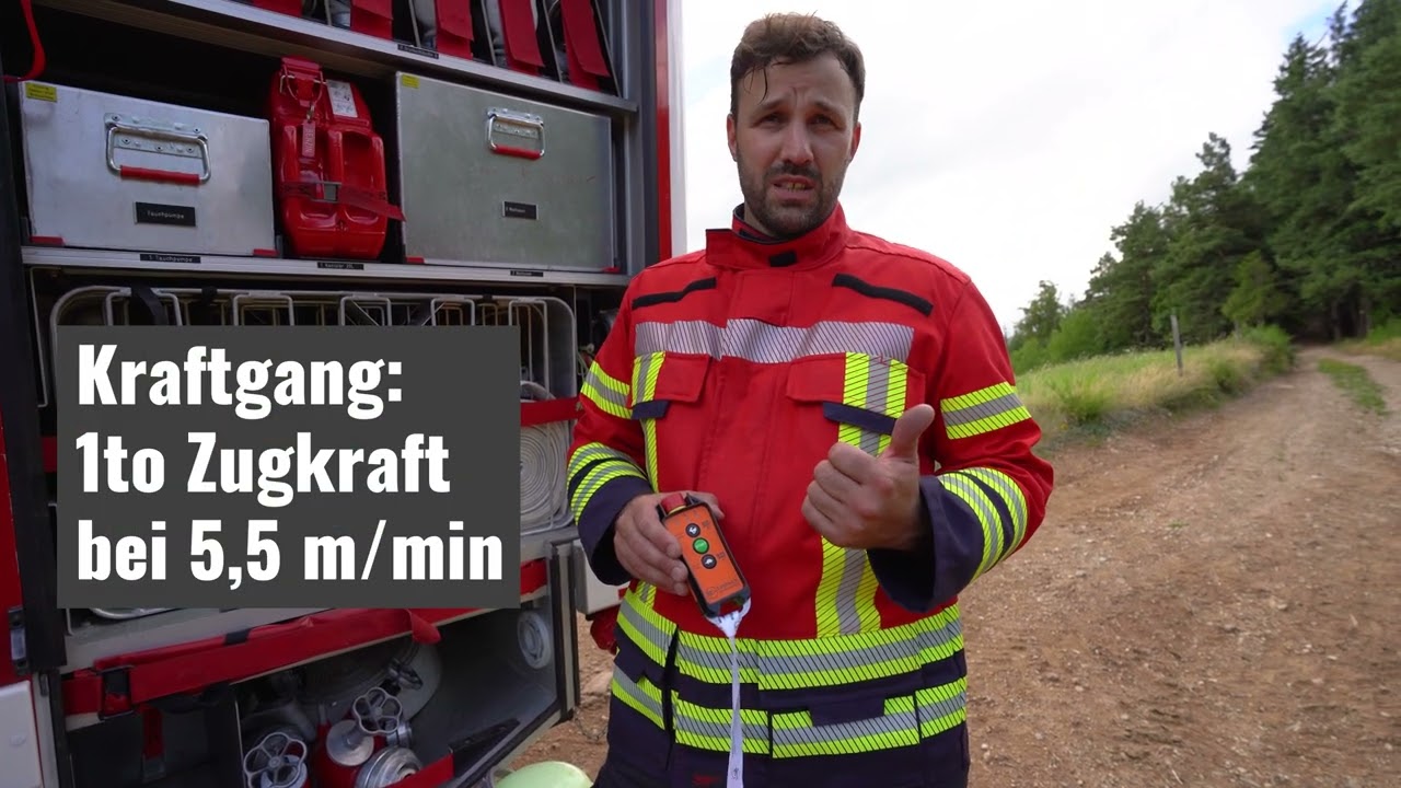 Forstreich Spillwinde SP1000 für Rettungseinsatz