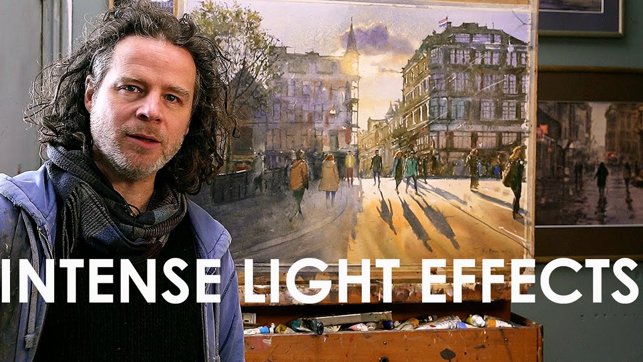 98 Intense light in watercolor