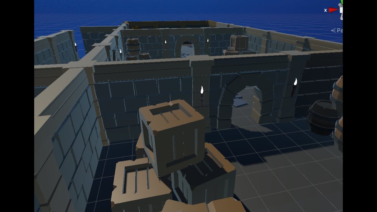 Modular dungeon assets in Unity!