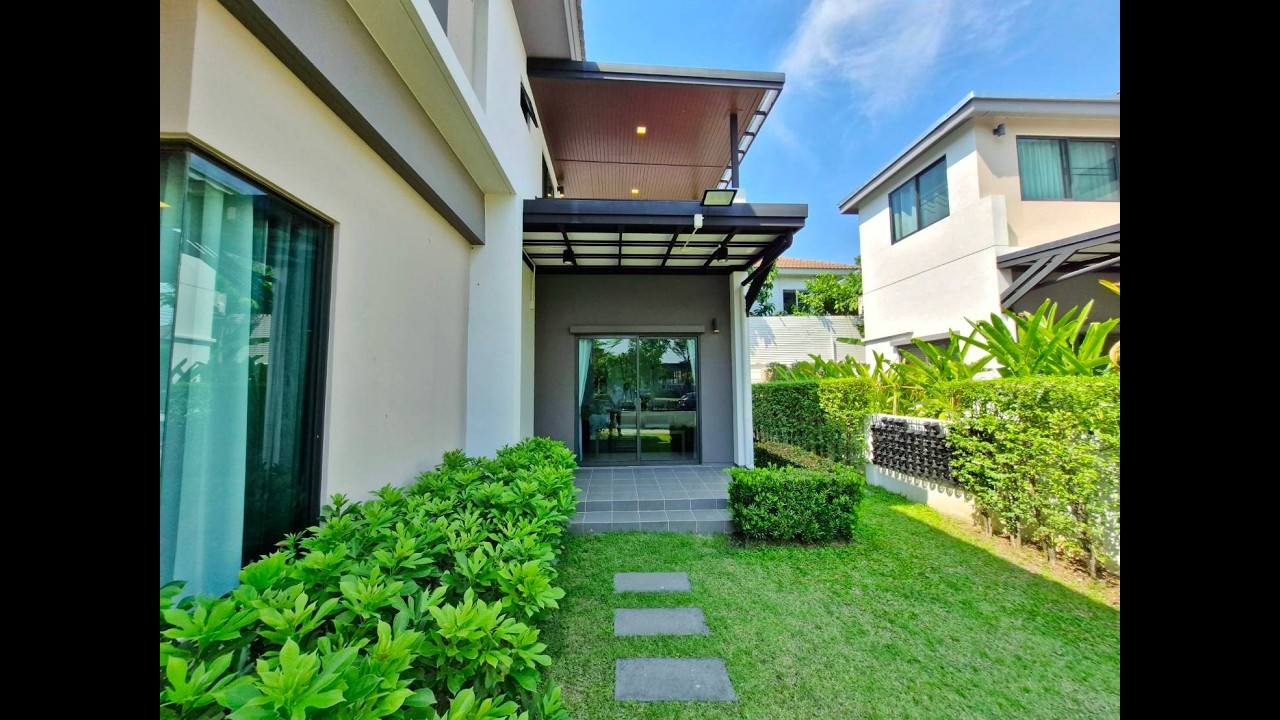 บ้านเช่าดอทคอม Ep.643 บ้านเดี่ยวหรูหราให้เช่า ม.ธนาฮาบิเทตกรู๊ฟ  ใกล้แมคโคร นครอินทร์ #สวยที่สุด