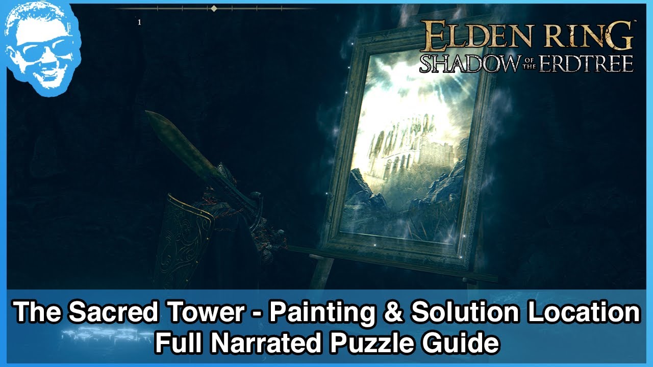 The Sacred Tower Painting & Solution Location - Full Narrated Puzzle Guide - Elden Ring [4k HDR]