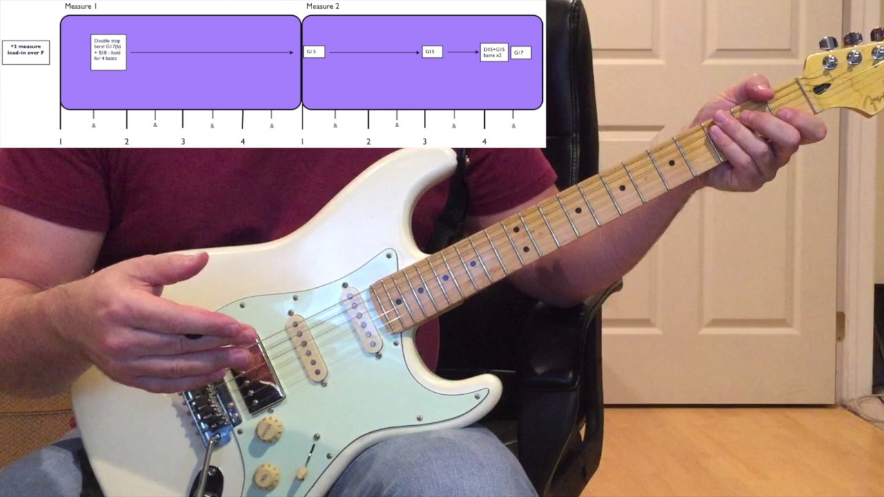 Purple Rain Guitar Solo Lesson by Dave DeWhitt - Part 1of 3