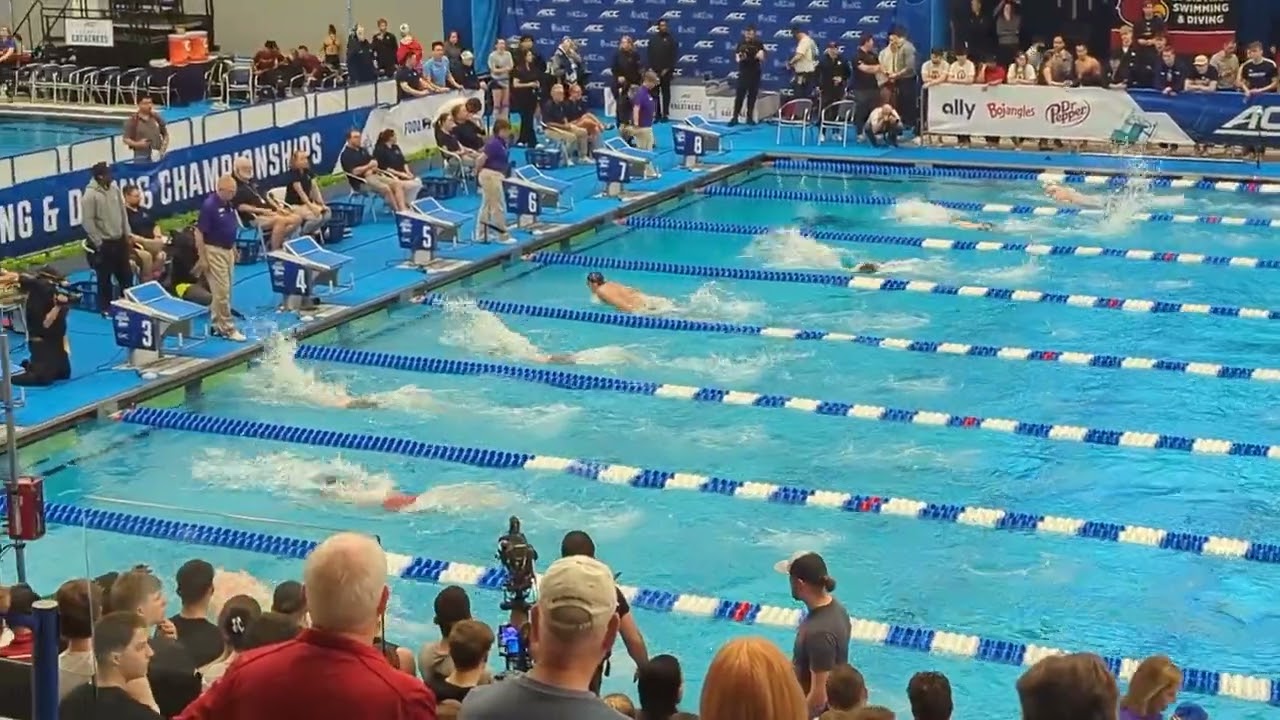 Bower's Wins ACC Title With 1:39 2 Fly | Mens 200 Fly A Final |  2024 ACC Championships