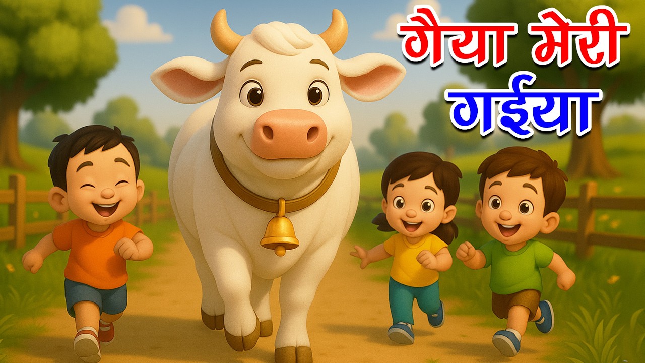 गैया मेरी गईया | Gaiya Meri Gaiya  | Kids Rhymes | Hindi Rhymes | Hindi Kids Poem | Kids Cartoon