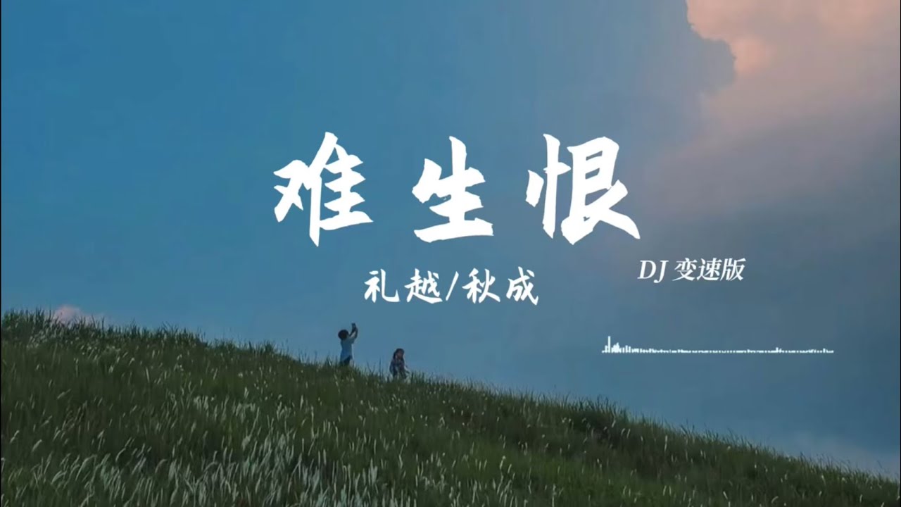 難生恨（DJ變速版）－禮越/秋成「我無名份 我不多嗔 我與你難生恨」【動態歌詞Lyrics】