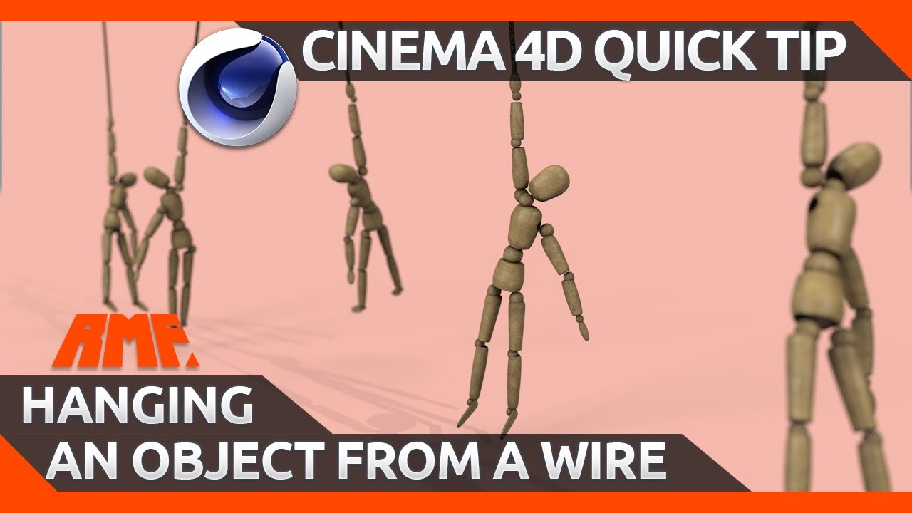 How to Hang a Dynamic Object from a Wire in Cinema 4D | C4D Tutorial