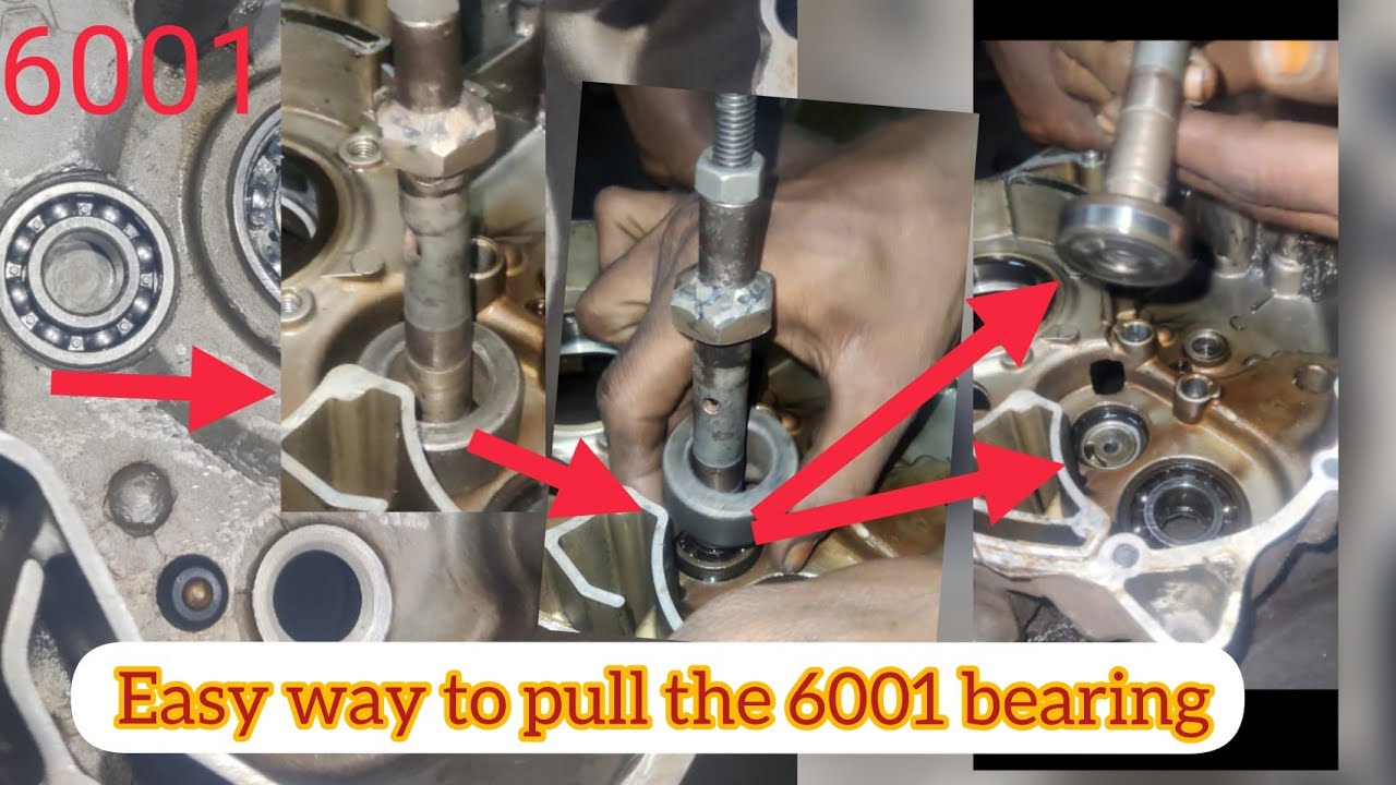 how to remove 6001 bearing with puller tool | Hero honda | Ramesh Automobile
