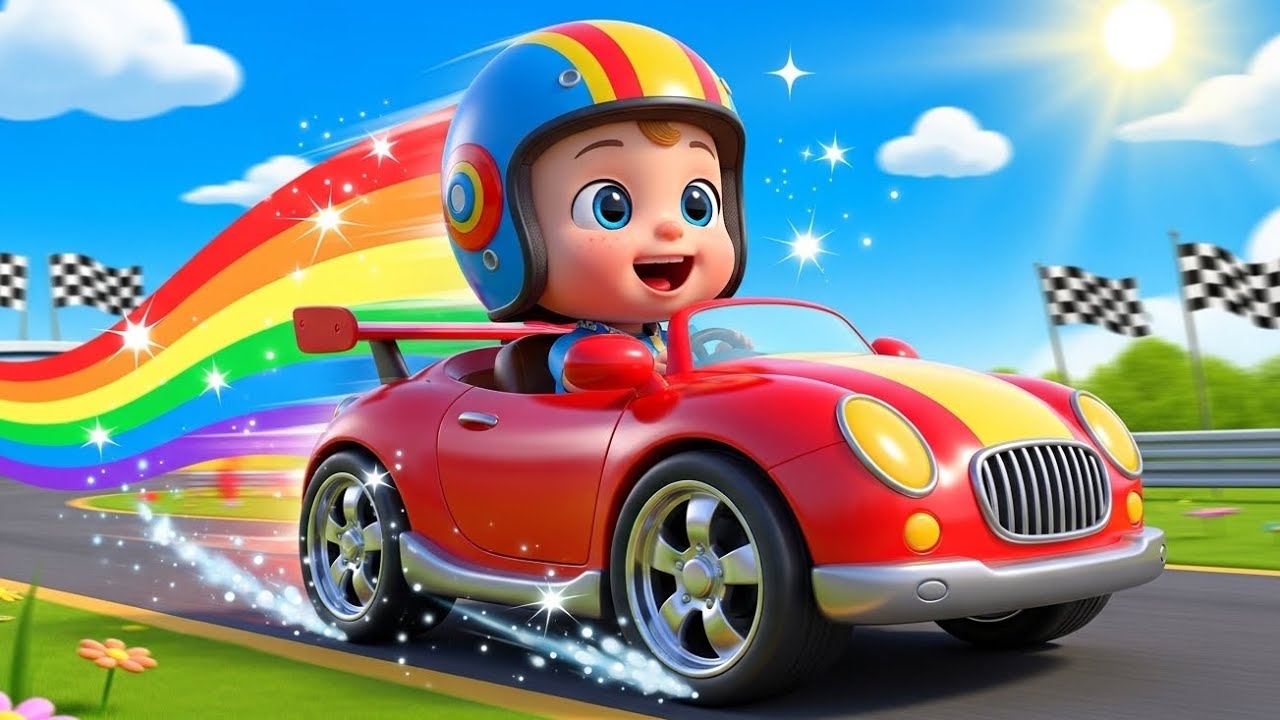 Zoom Zoom Race Car Song for Kids | Fun 123 Counting Nursery Rhyme for Toddlers
