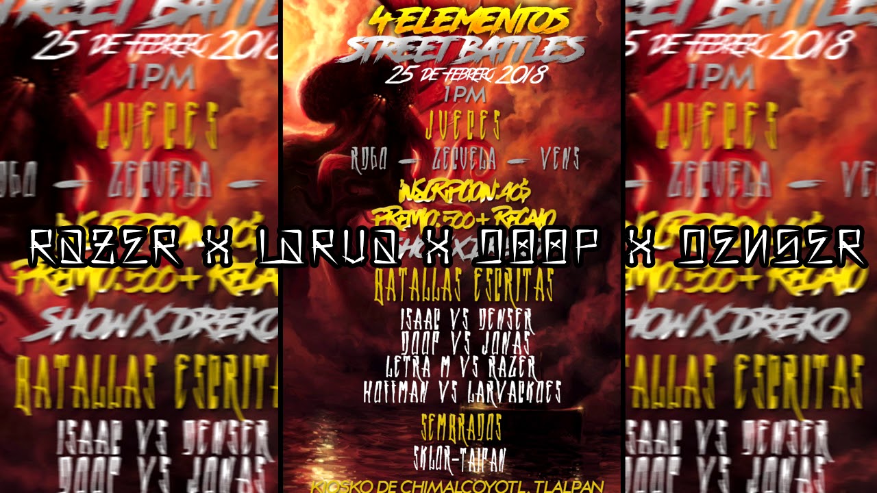 4 ELEMENTOS CYPHER - Razer x LarvaCkoes x Doop x Denserone (Prod. by lV PAREDES)