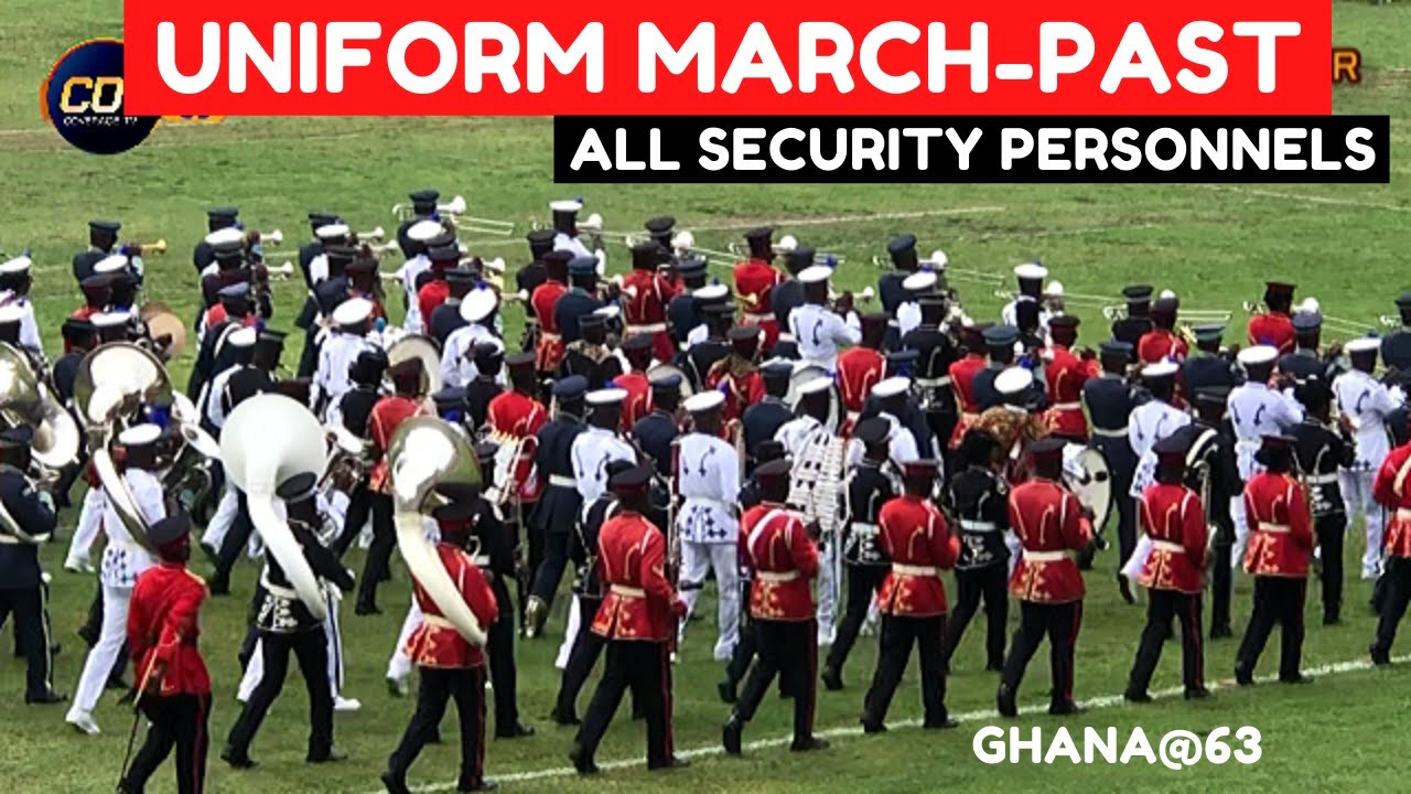 Ghana@63: Very Beautiful Marching Skills as All Security Services are Marching to exit Parade. pt2