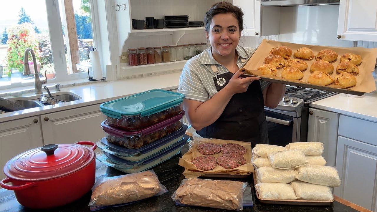 Filling My Freezer with 28 Homemade Freezer Meals All From Scratch!