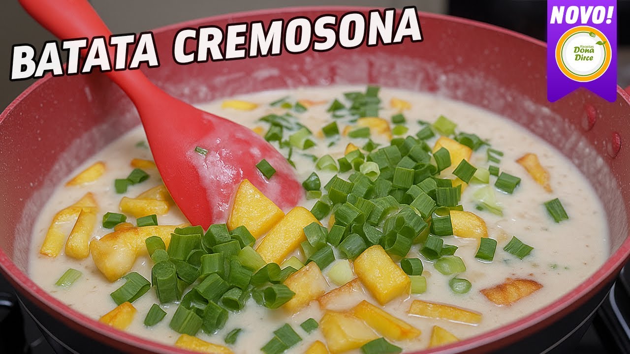 COMO FAZER UMA BATATA CREMOSA USANDO UMA PENELA SÓ #1295