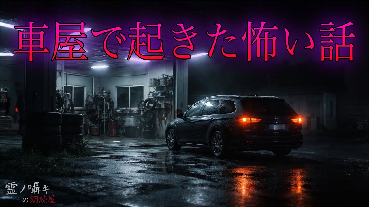 [怪談朗読] 車屋にまつわる怖い話 ｢事故車ばかり買う男｣ 他  （3話詰め合わせ）作業用BGM/睡眠導入