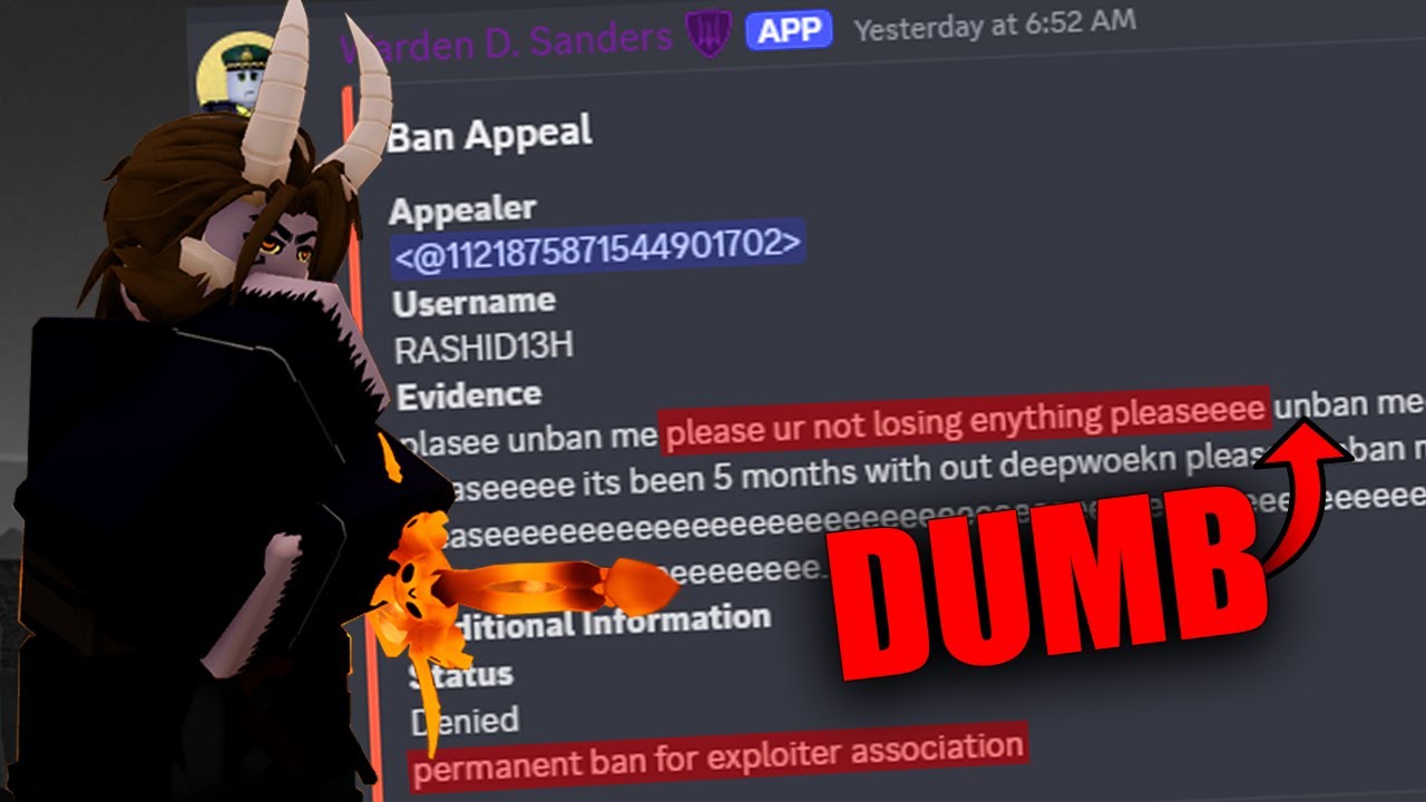Deepwoken Ban Appeals ARE COMICAL...