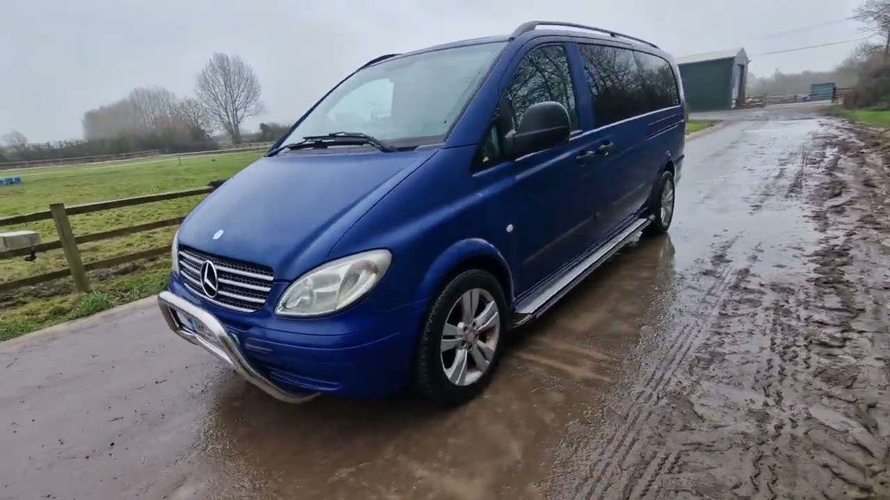 2007 Mercedes Vito 111 CDI XLONG Blue 3 Berth Camper Van Diesel | Drives Perfect