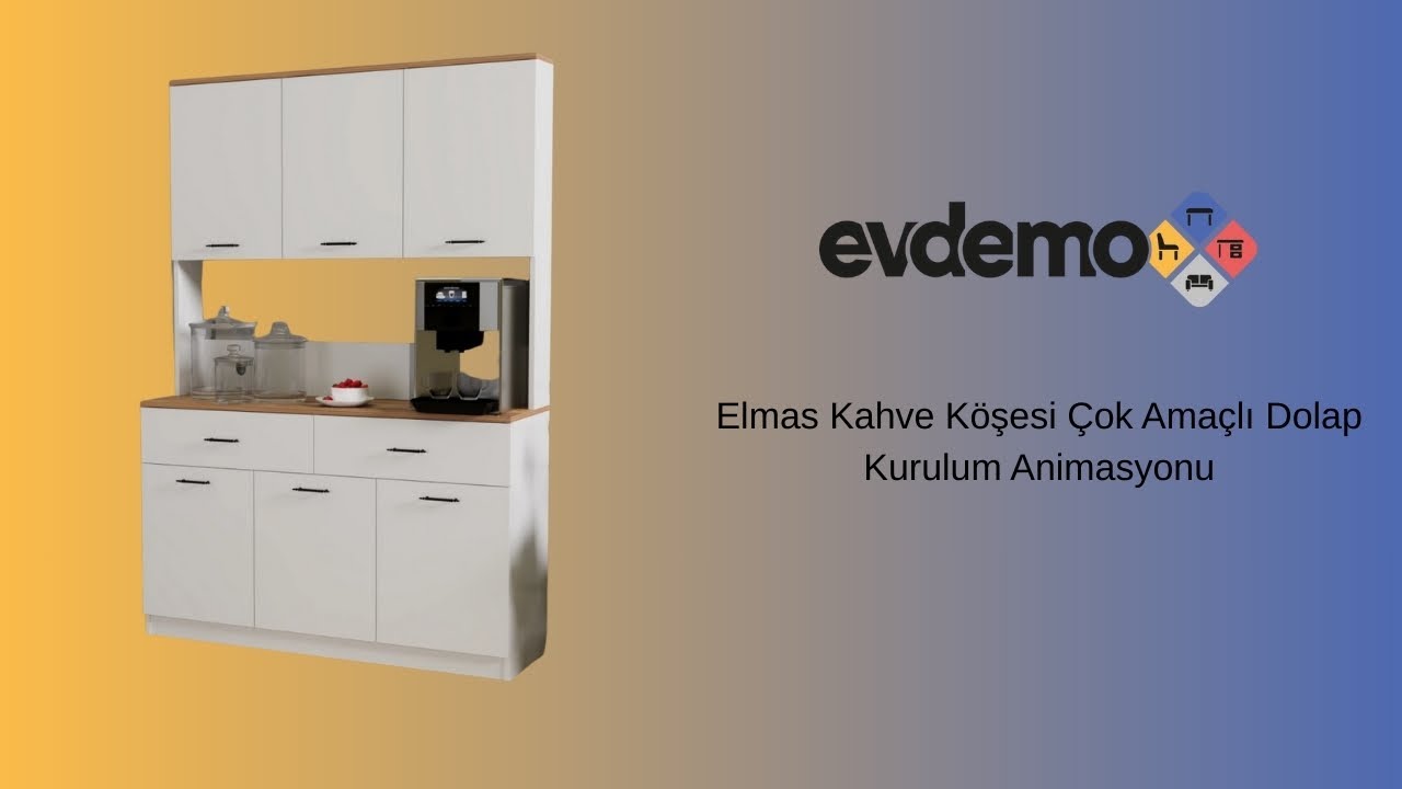EVDEMO Elmas Kahve Köşesi Kurulum Animasyonu