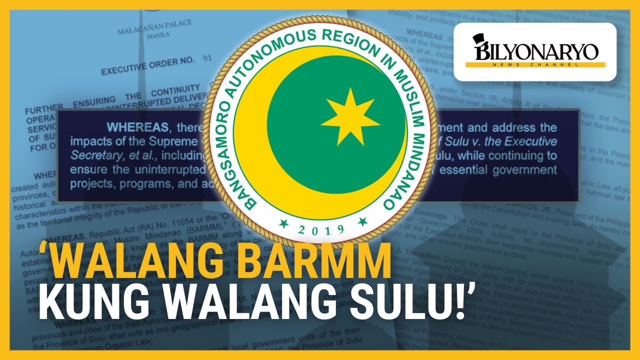 1Bangsamoro pumalag sa pagsama ng Sulu sa Zamboanga Peninsula | Agenda