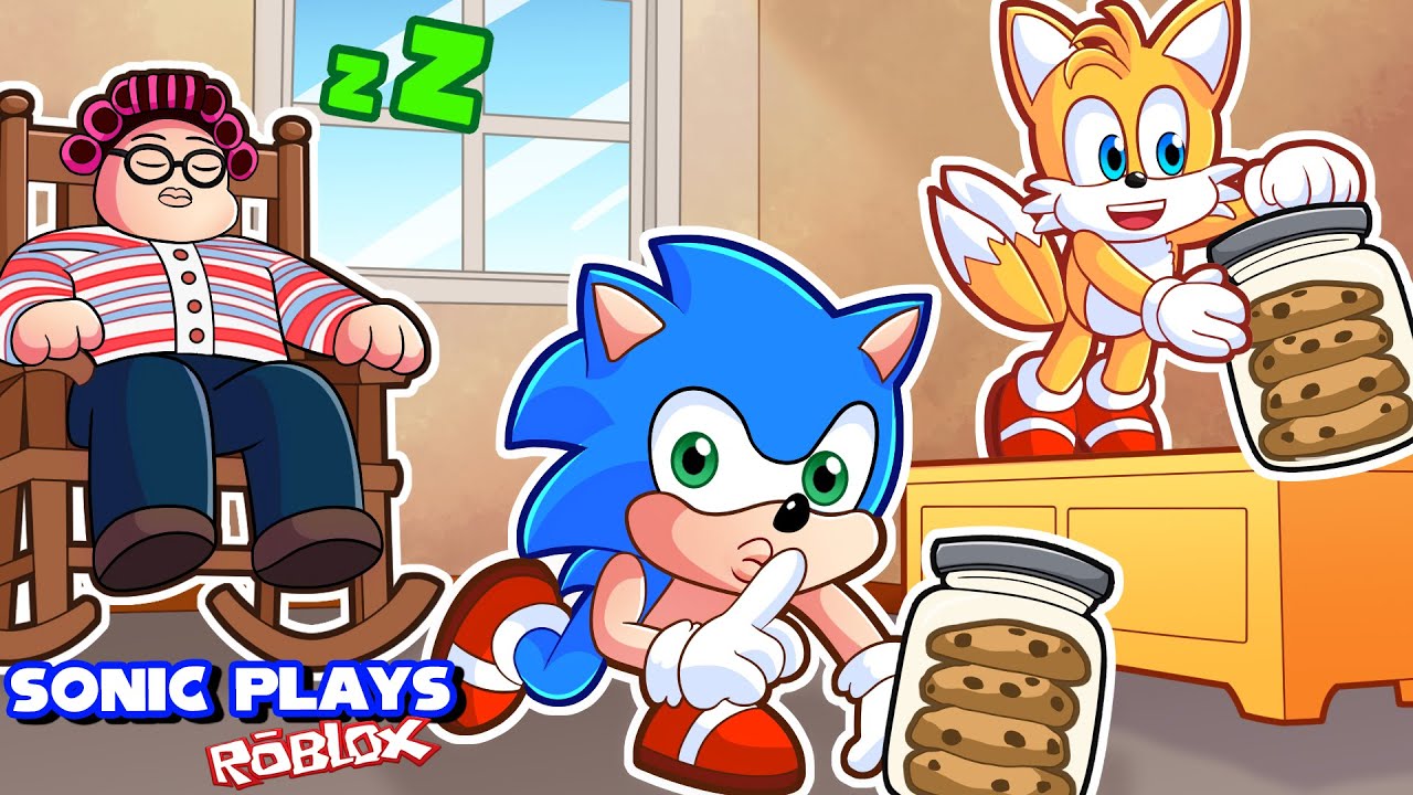 🦔 STEAL COOKIES FROM GRANDMA WITH TAILS! | Sonic Plays Roblox Steal Cookies Ft. Tails