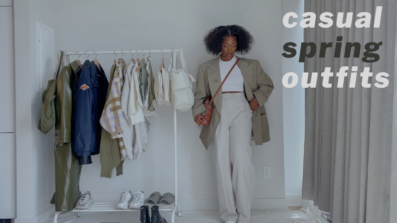 spring outfit ideas 2022 (EASY & AFFORDABLE)| 🍃 spring lookbook